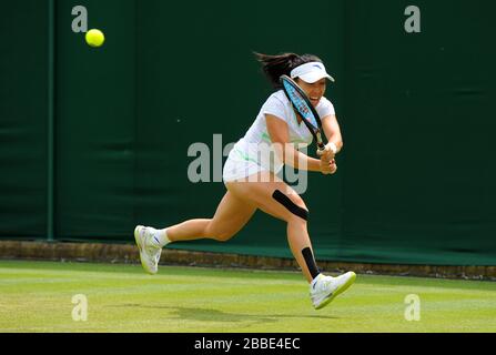 Jie Zheng en Chine contre Caroline Garcia en France Banque D'Images