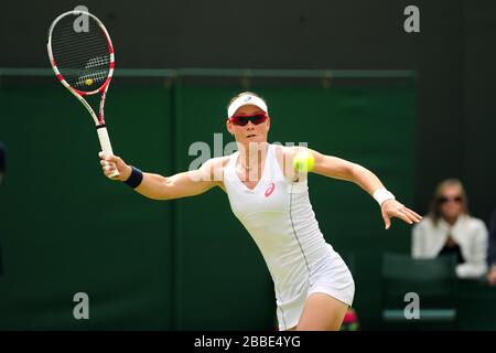 Samantha Stosur en Australie contre Anna Schmiedlova en Slovaquie Banque D'Images