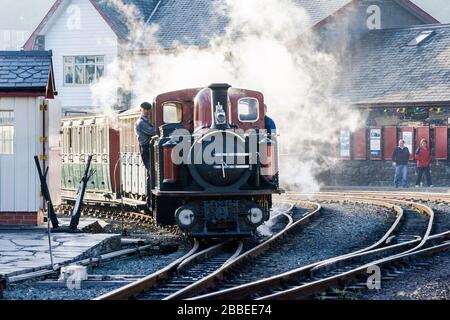 Le chemin de fer Ffestiniog en 2010 Banque D'Images