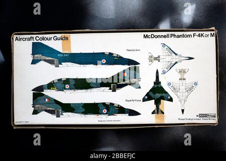 Kit d'avion modèle vintage Frog 1/72 Banque D'Images