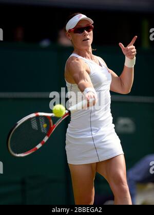 Samantha Stosur en Australie contre Sabine Lisicki en Allemagne Banque D'Images