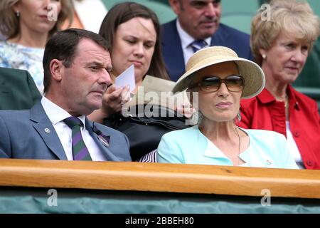 Le HRH Princess Michael de Kent au cours du septième jour des championnats de Wimbledon au All England Lawn tennis and Croquet Club, Wimbledon. Banque D'Images