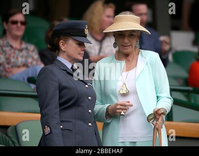 Le HRH Princess Michael de Kent au cours du septième jour des championnats de Wimbledon au All England Lawn tennis and Croquet Club, Wimbledon. Banque D'Images