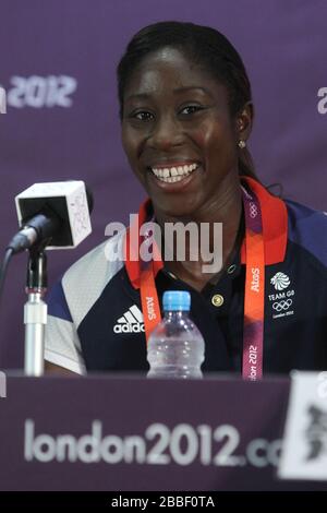 Anita Asante de Grande-Bretagne assiste à la Conférence de presse de l'équipe Grande-Bretagne sur les femmes au Millenium Stadium Banque D'Images