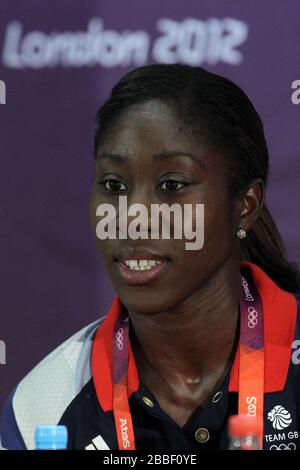 Anita Asante de Grande-Bretagne assiste à la Conférence de presse de l'équipe Grande-Bretagne sur les femmes au Millenium Stadium Banque D'Images