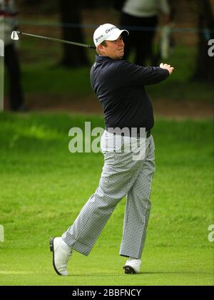 Shane Lowry de la République d'Irlande au cours du premier jour du championnat BMW PGA 2013, au club de golf Wentworth. Banque D'Images