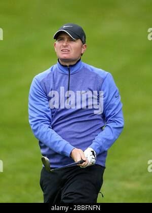 James Morrison d'Angleterre au deuxième jour du championnat BMW PGA 2013, au club de golf Wentworth. Banque D'Images