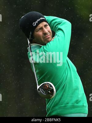 Jorge Campillo d'Espagne au deuxième jour du championnat BMW PGA 2013, au club de golf Wentworth. Banque D'Images