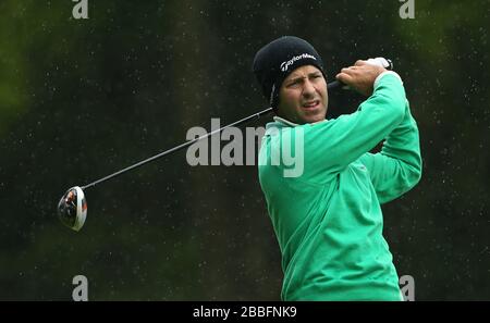 Jorge Campillo d'Espagne au deuxième jour du championnat BMW PGA 2013, au club de golf Wentworth. Banque D'Images