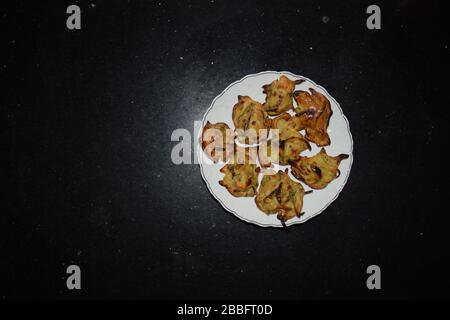 Pokaray de légumes cuits avec de l'espace pour ajouter du texte Banque D'Images