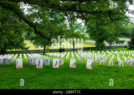 Cimetière national de Gettysburg Parc militaire du champ de bataille national de la guerre civile de Gettysburg Pennsylvanie PA Banque D'Images