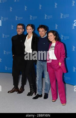 Photo et conférence de presse de FAVOLACCE lors du Festival du film Berlinale 2020. Banque D'Images