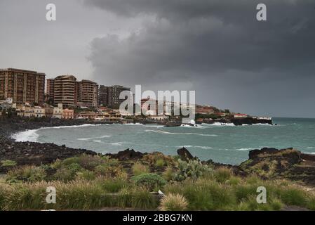 Plage en Sicile Banque D'Images