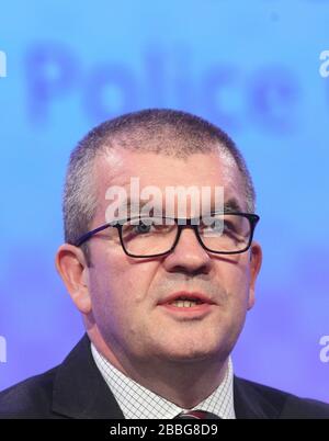 Martin Hewitt est président du Conseil national des chefs de police et a pris la parole à leur conférence de février 2020. Banque D'Images