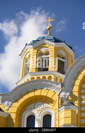 Fragments extérieurs de la cathédrale Saint-Vladimir (ou cathédrale de Volodymyrsky). Kiev, Ukraine Banque D'Images