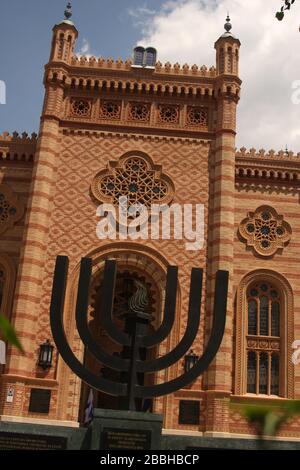Templul Coral, synagogue de Bucarest, Roumanie Banque D'Images