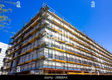 Bâtiment résidentiel multi-étages en construction Banque D'Images