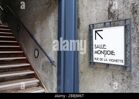 Salle Montjoie. Salle de spectacle. Théâtre Montjoie. Saint-Gervais-les-bains. Haute-Savoie. France. Banque D'Images