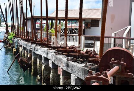 Blackwoods Screw Dock à Bridgetown Barbade Antilles Banque D'Images