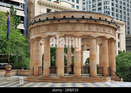 Monument commémoratif de guerre à Anzac Square, Brisbane, Queensland, Australie Banque D'Images