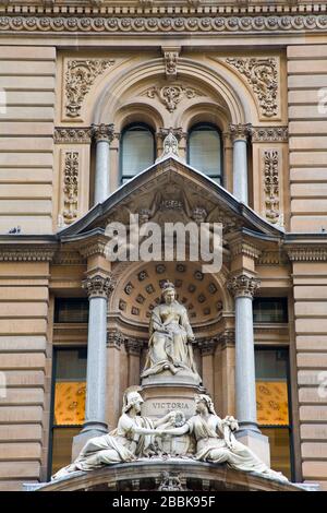 Ancien bureau de poste général sur Martin place, Central Business District, Sydney, Nouvelle-Galles du Sud, Australie Banque D'Images