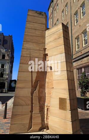 Settler's Monument, The Rocks, Sydney, New South Wales, Australia Banque D'Images