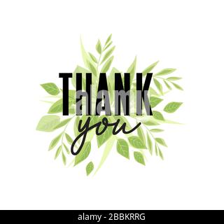 Carte de souhaits avec des feuilles Illustration de Vecteur