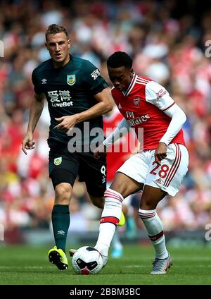 Joe Willock d'Arsenal (à droite) en action Banque D'Images