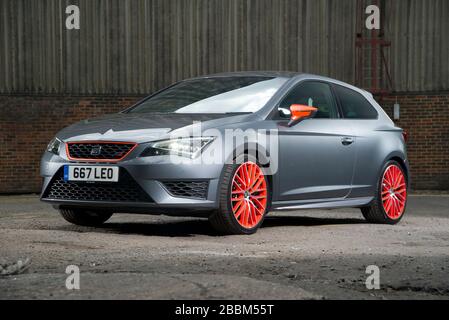 2015 Seat Leon Cupra Sub 8 édition spéciale espagnol Hot Hathachures Banque D'Images