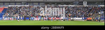 Les fans de Voyager Coventry City Banque D'Images