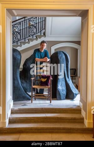 Marchmont House Scottish Borders avec Hugo Burge (propriétaire) Banque D'Images