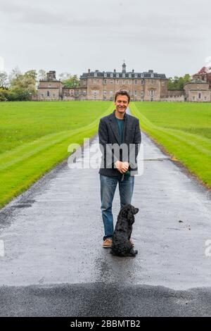 Marchmont House Scottish Borders avec Hugo Burge (propriétaire) Banque D'Images