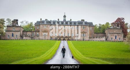 Marchmont House Scottish Borders avec Hugo Burge (propriétaire) Banque D'Images