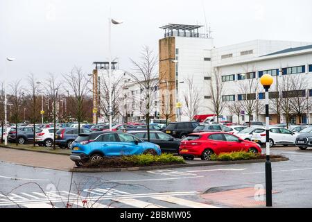 ERI Hospital car Park, parking, charges, NHS, Édimbourg, personnel, infirmerie royale Banque D'Images