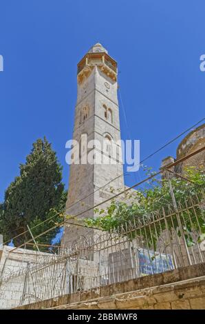 Mosquée d'Omar ibn Al-Khatab à Jérusalem Banque D'Images