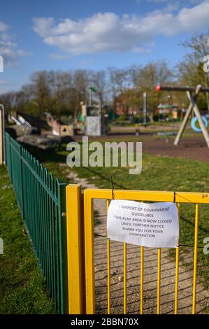 Parcs de Southampton à Lockdown en raison de Coronavirus Banque D'Images