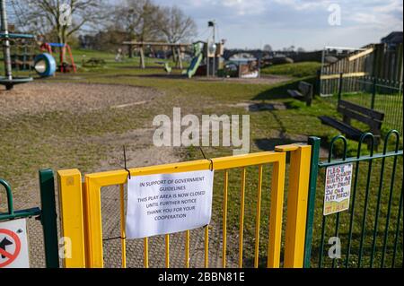 Parcs de Southampton à Lockdown en raison de Coronavirus Banque D'Images
