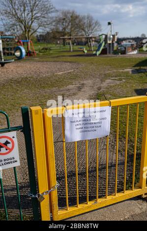 Parcs de Southampton à Lockdown en raison de Coronavirus Banque D'Images