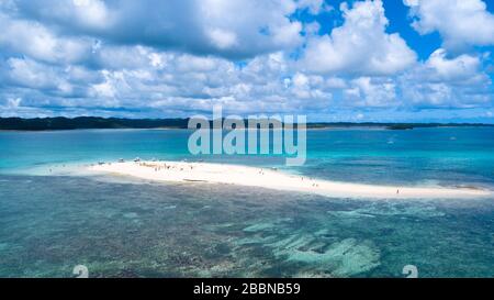 Ile Guyam de Siargao Phillipins vue aérienne Banque D'Images
