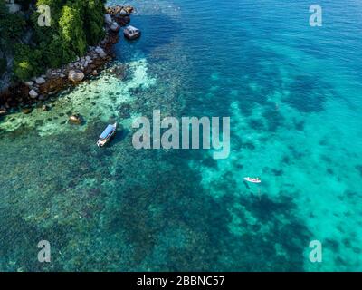 Pulau Tioman Drone vue Malaisie Banque D'Images