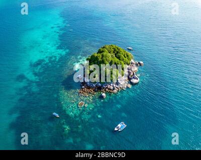 Pulau Tioman Drone vue Malaisie Banque D'Images