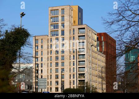 Appartements du centre-ville de Manchester sur Great Ancoats Banque D'Images