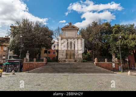 Piazza Trilussa, via della Scala, Trastevere, Roma, Lazio, Italie, Europa Banque D'Images