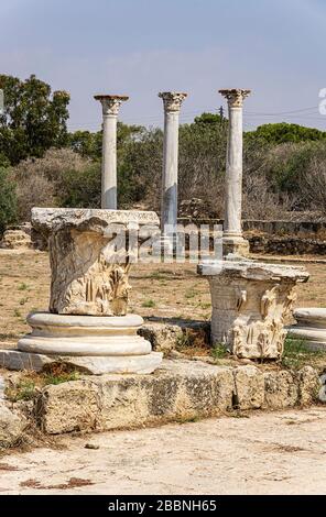 Anciennes Ruines de Salamis - Chypre Banque D'Images