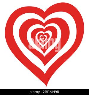 Coeur de caniche dessiné à la main. Décoration de Saint-Valentin pour carte, affiche. Illustration du stock vectoriel. Illustration de Vecteur