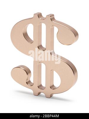 Symbole Argent Or Isolé Sur Fond Blanc. Banque D'Images