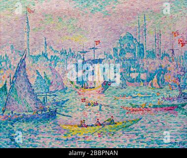 'La Corne d'Or, Mist' (1907) par Paul Signac (1863–1935). Banque D'Images