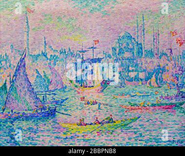 'La Corne d'Or, Mist' (1907) par Paul Signac (1863–1935). Banque D'Images