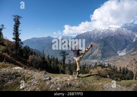 Manali Himalaya paysages au col Rohtang dans le nord de l'Inde Banque D'Images