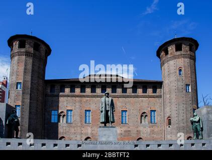 L'arrière du palais de Madama à Turin, Italie Banque D'Images